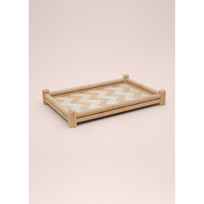 The Mia Wicker Bambu Tepsi 36x25 Cm Tps0072