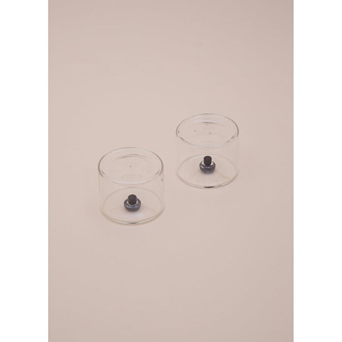 The Mia Yuvarlak Tuzluk Biberlik 2li Set 6x5 Cm