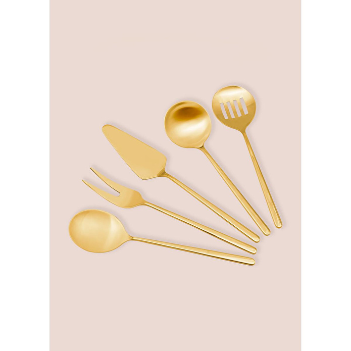 The Mia Giallo Servis Seti Gold 5 Parça