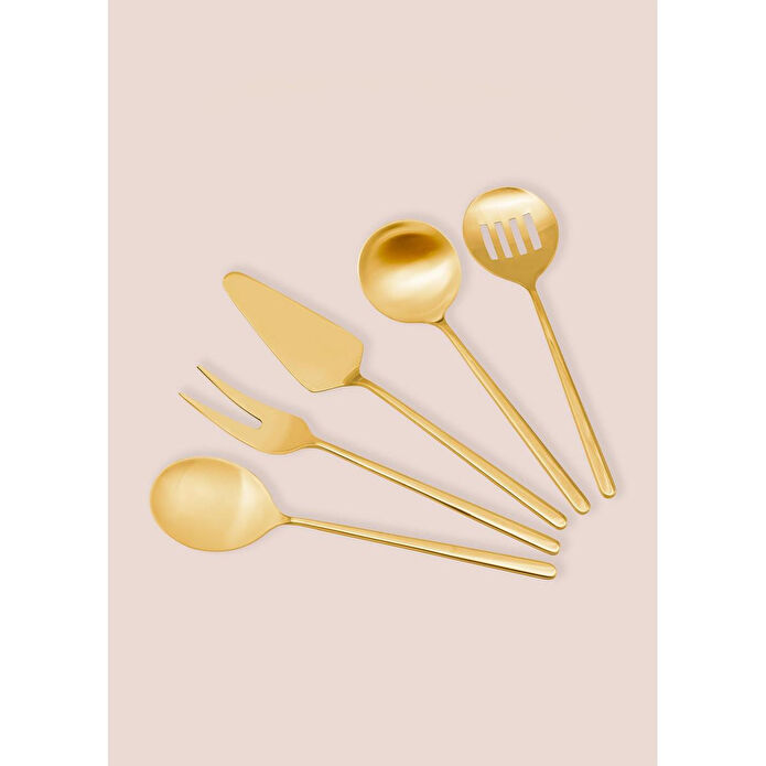 The Mia Giallo Servis Seti Gold 5 Parça