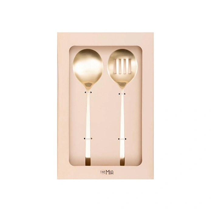 The Mia Giallo Servis Seti Şampanya Gold 2 Parça