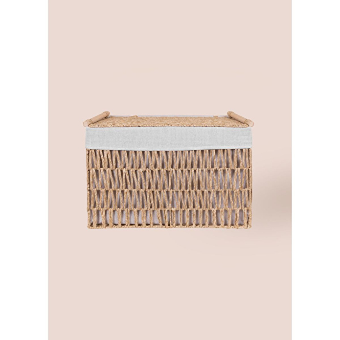 The Mia Cesta Hasır Organizer Sepet Naturel 57x36x37 Cm
