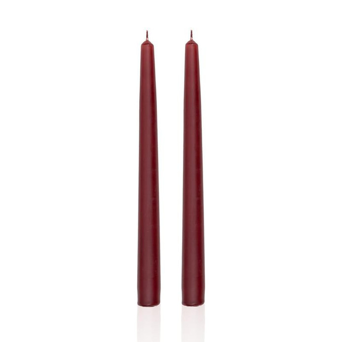 The Mia Iconic Şamdan Mum 2li Set Bordo 26 Cm