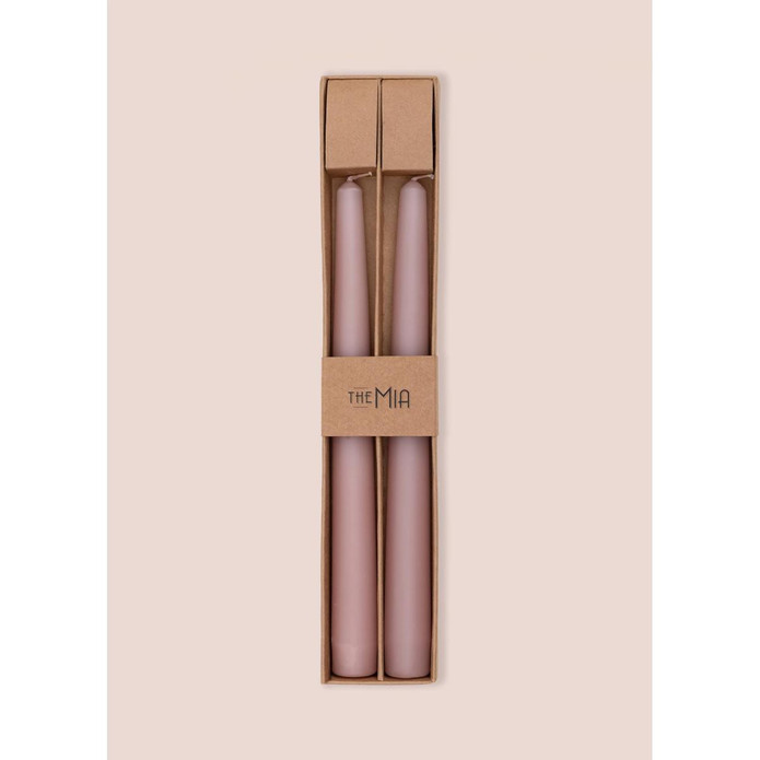 The Mia Iconic Şamdan Mum 2li Set Rose 26 Cm