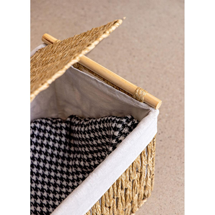 The Mia Cesta Hasır Organizer Sepet Naturel 52x30x32 Cm