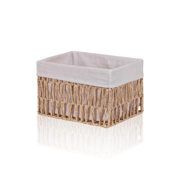 The Mia Cesta Hasır Organizer Sepet Naturel 30x22x19 Cm