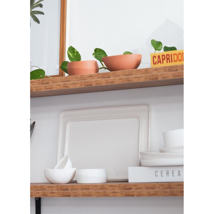 The Mia Cotta Limoges Servis Tabağı Beyaz 33x23 Cm