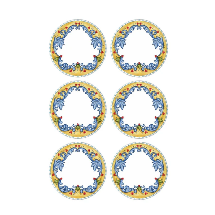 The Mia Limoncello Servis Tabağı 6lı Set 26 Cm