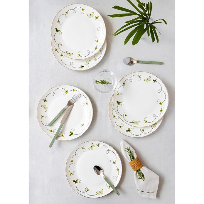 The Mia Butterfly Servis Tabağı 6 Kişilik