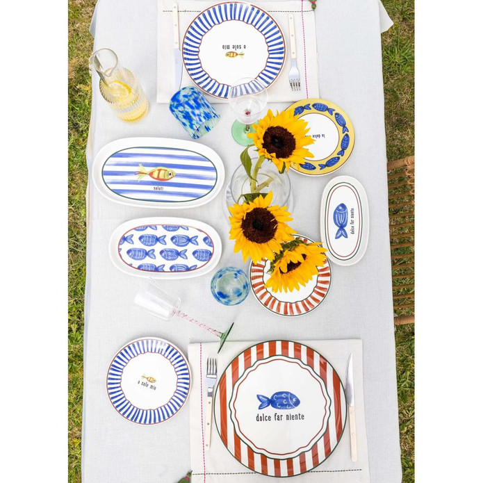 The Mia Fish Servis Tabağı 6lı Set 26 Cm