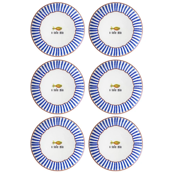The Mia Fish Servis Tabağı 6lı Set 26 Cm
