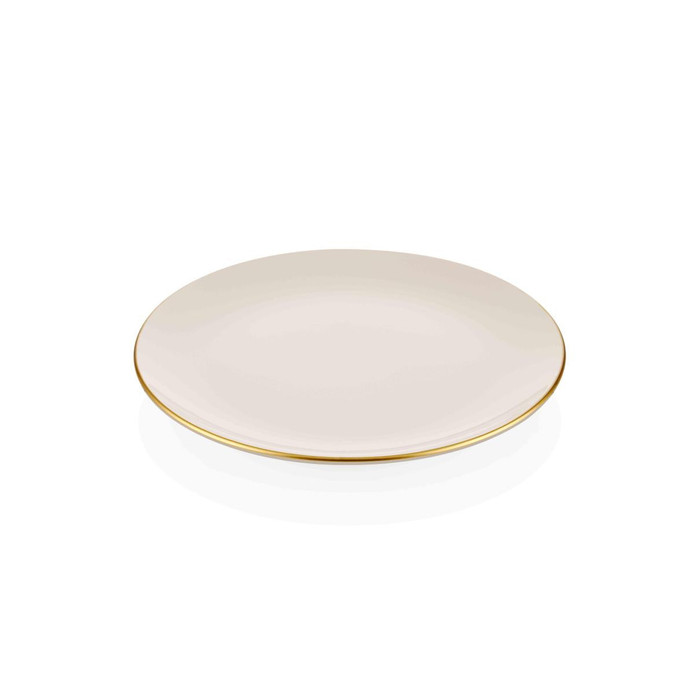The Mia Basic Servis Tabağı 6 Lı Set Krem - 26cm