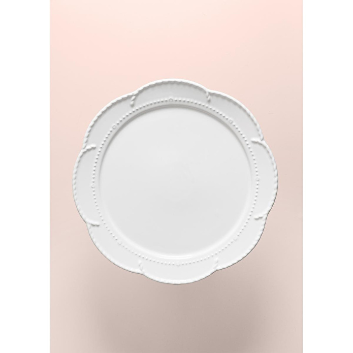 The Mia Grande Pasta Kek Standı Beyaz 31x12 Cm Grd0014