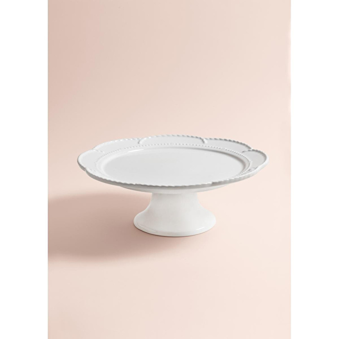 The Mia Grande Pasta Kek Standı Beyaz 31x12 Cm Grd0014