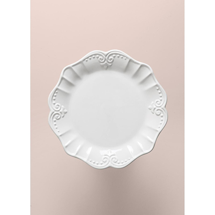 The Mia Grande Pasta Kek Standı Beyaz 22x10 Cm Grd0019