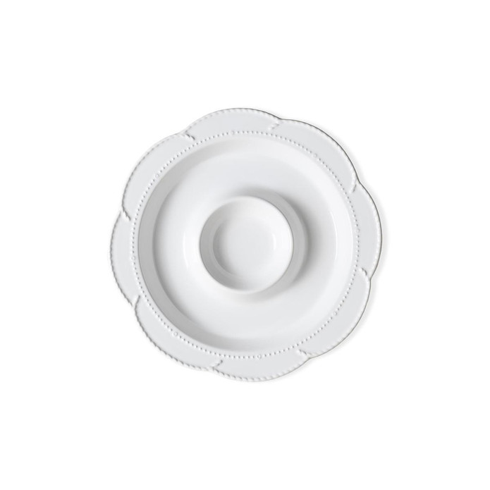 The Mia Grande Servis Tabağı Bölmeli Beyaz 39 Cm Grd0013