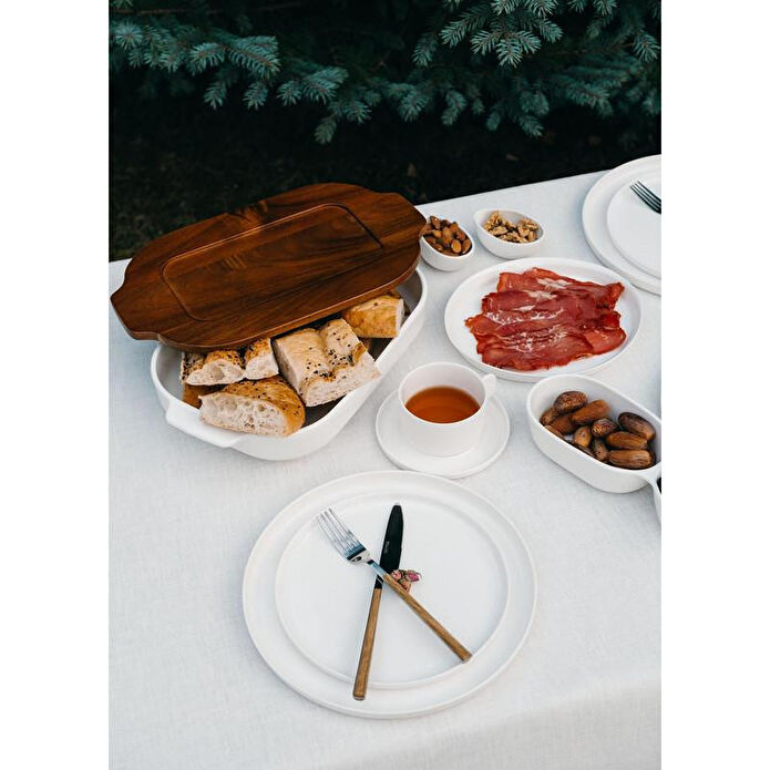 The Mia Cotta Limoges Servis Tabağı Beyaz 27 Cm Ctt0028