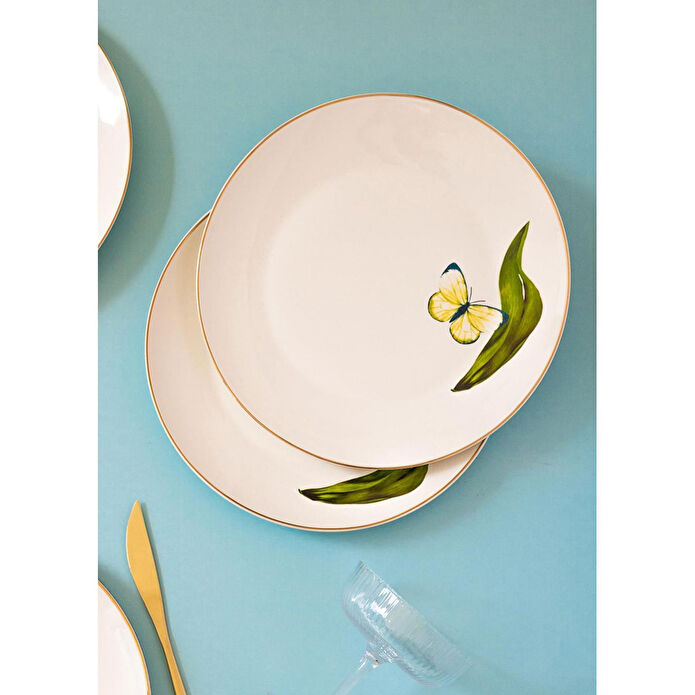 The Mia Folium Servis Tabağı 6 Kişilik