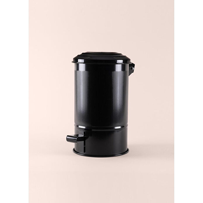 The Mia Stripe Mutfak Ve Banyo Çöp Kovası Siyah 5 Lt