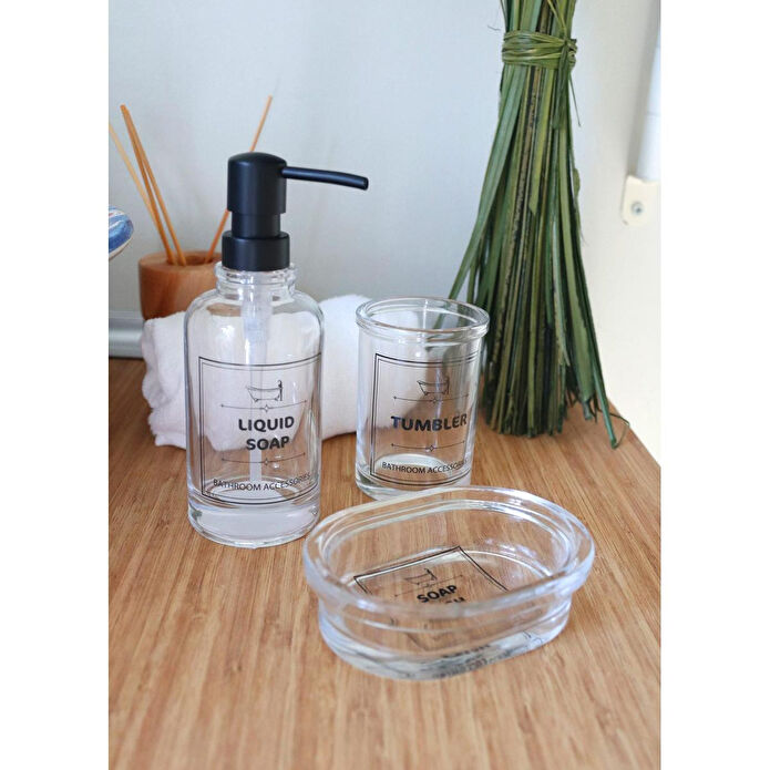 The Mia Clear Banyo Seti 3 Parça