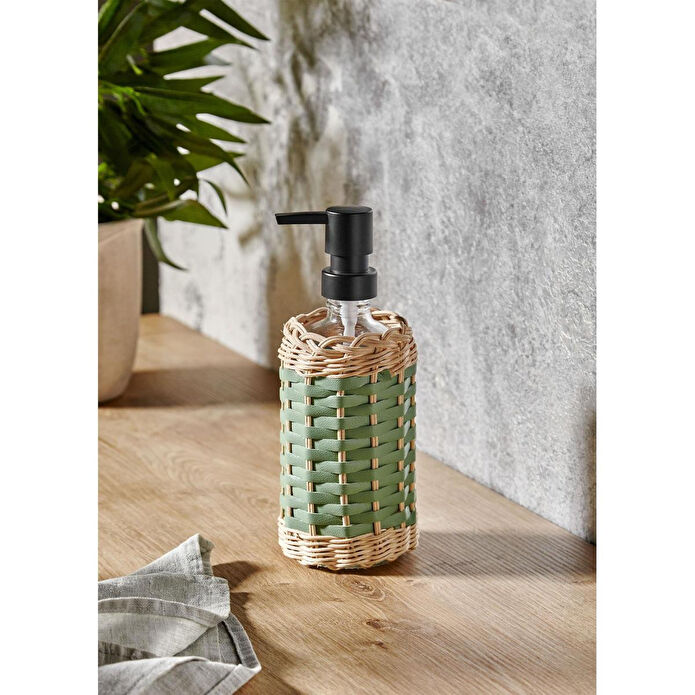 The Mia Rattan Sıvı Sabunluk Yeşil 483 Ml