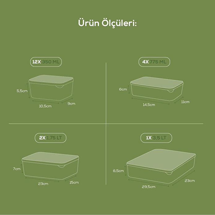 Vienev 19'lu Buzdolabı Düzenleyici Organizer Mikrodalgaya Uygun Difriz Saklama Kabı Gri