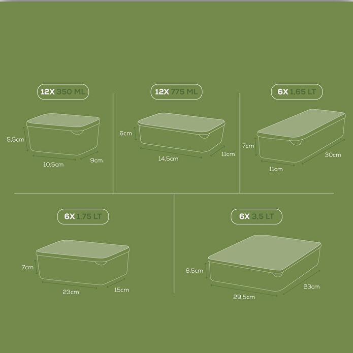 Vienev 42'li Buzdolabı Düzenleyici Organizer Mikrodalgaya Uygun Difriz Saklama Kabı Gri