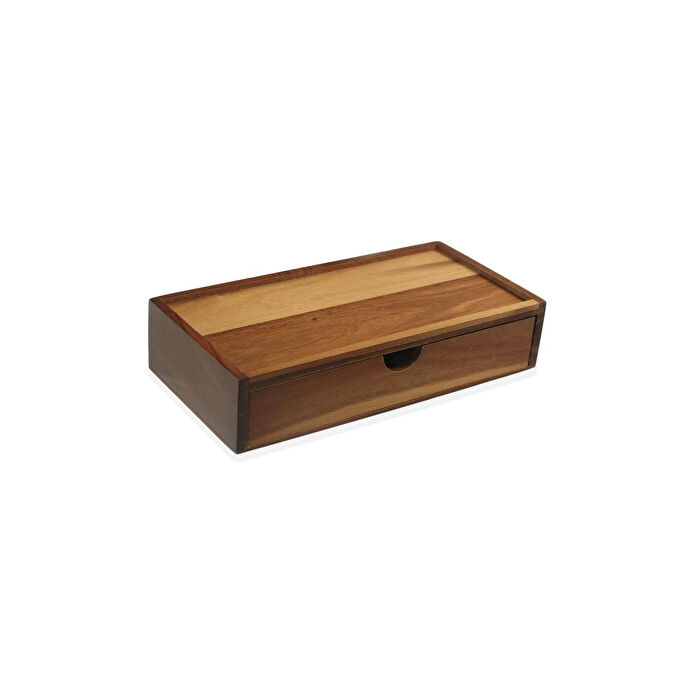 The Mia Natura Akasya Çekmeceli Organizer Kutu 25x16x5 Cm