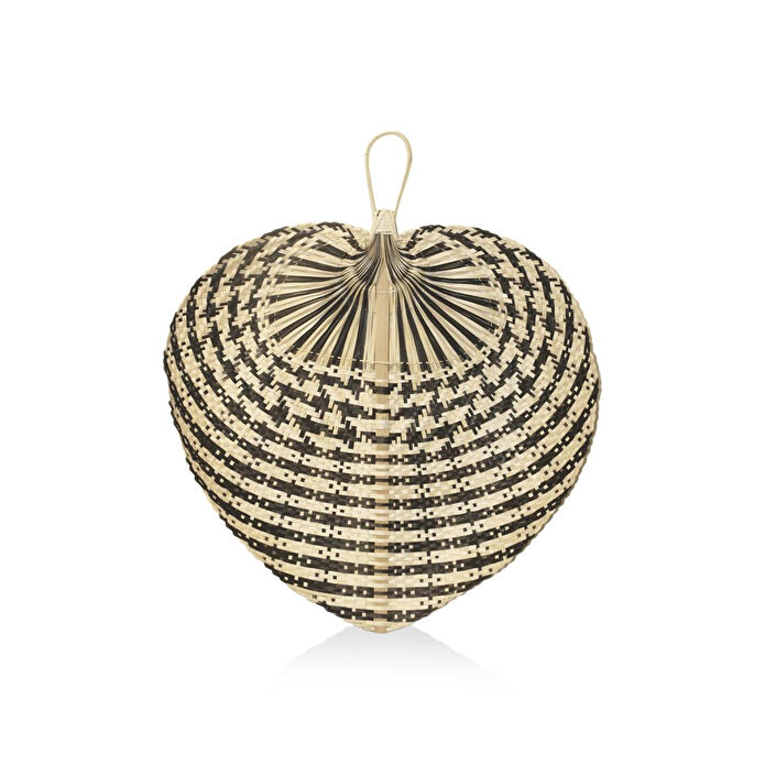 The Mia Dekoratif Bambu Duvar Dekoru Siyah 3x67x71 Cm