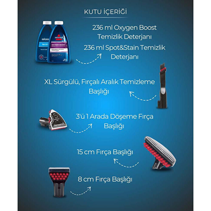 Bissell Multiclean Spot And Stain Halı - Koltuk Yıkama Ve Leke Çıkarma Makinesi