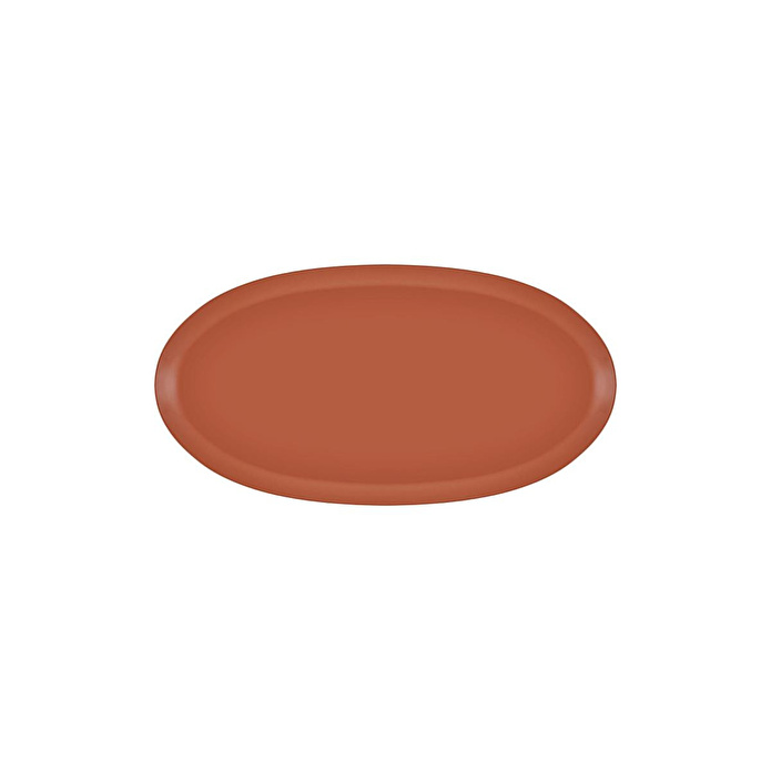 The Mia Cotta Limoges Oval Servis Terracota 43x22 Cm