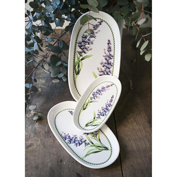 The Mia Provence Lavanta Oval Servis 2li 21 Cm