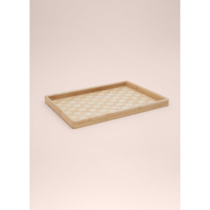 The Mia Wicker Bambu Tepsi 40x31 Cm Tps0067