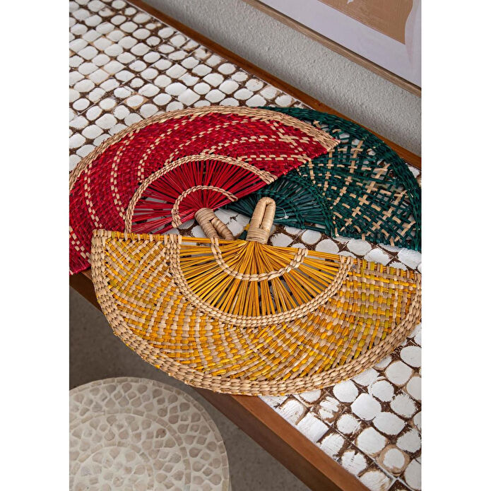 The Mia Dekoratif Yelpaze Duvar Dekoru 1x46x29 Cm Dkr0584