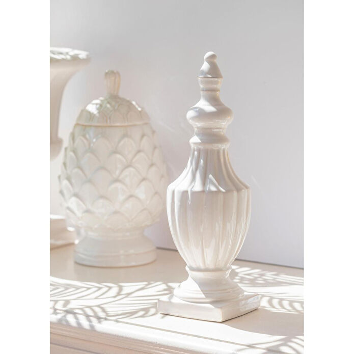 The Mia Cera Dekoratif Obje 12x12x37 Cm