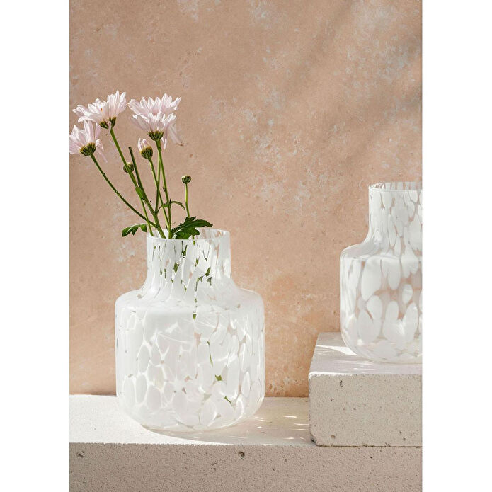 The Mia Blanco Cam Vazo 18x24 Cm