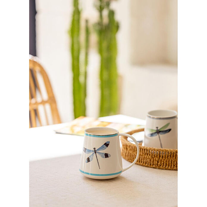 The Mia Dragonfly Blue Porselen Kupa Kpa0260 340 Cc