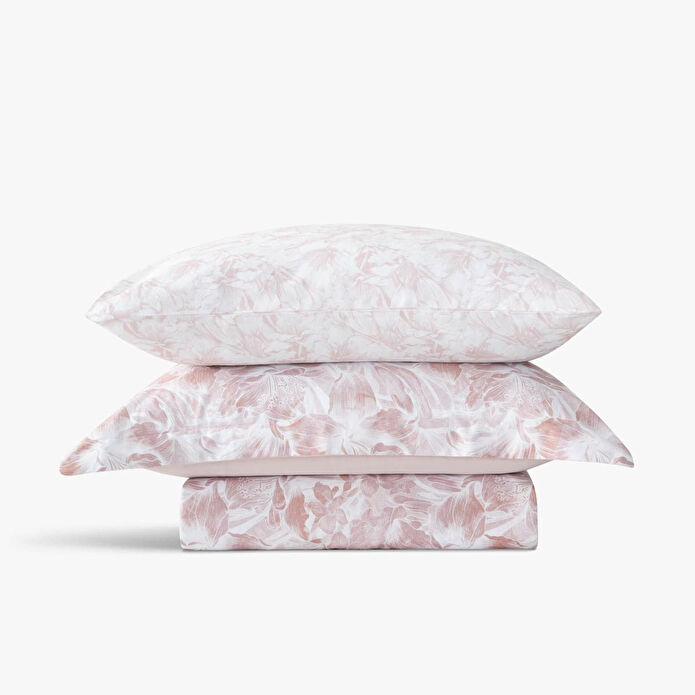 Green Black Fiorina Çift Kişilik Nevresim Takımı %100 Pamuk 210 Tc 83 Tel Saten Digital Baskılı Pudra