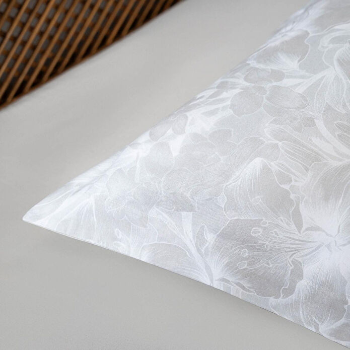 Green Black Fiorina Çift Kişilik Nevresim Takımı %100 Pamuk 210 Tc 83 Tel Saten Digital Baskılı Bej