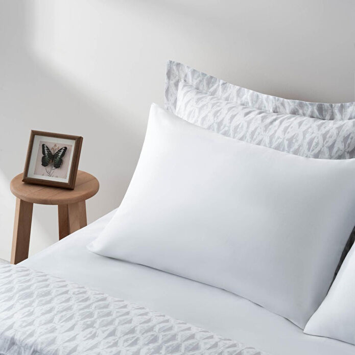 Green Black Tria Çift Kişilik Nevresim Takımı %100 Pamuk 210 Tc 83 Tel Saten Digital Baskılı Gri 200x220 Cm