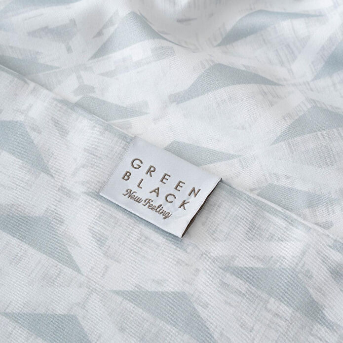 Green Black Tria Çift Kişilik Nevresim Takımı %100 Pamuk 210 Tc 83 Tel Saten Digital Baskılı Mint 200x220 Cm