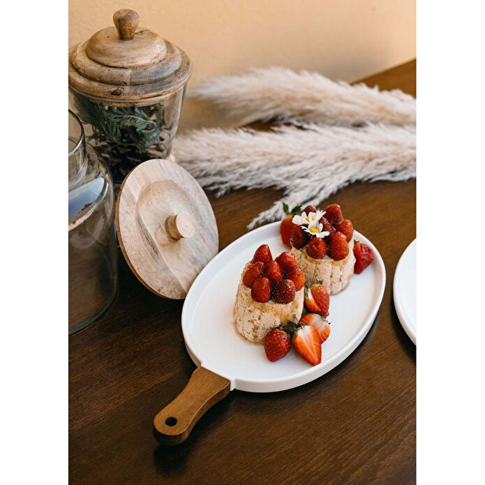 The Mia Woody Porselen Servis 40x20 Cm