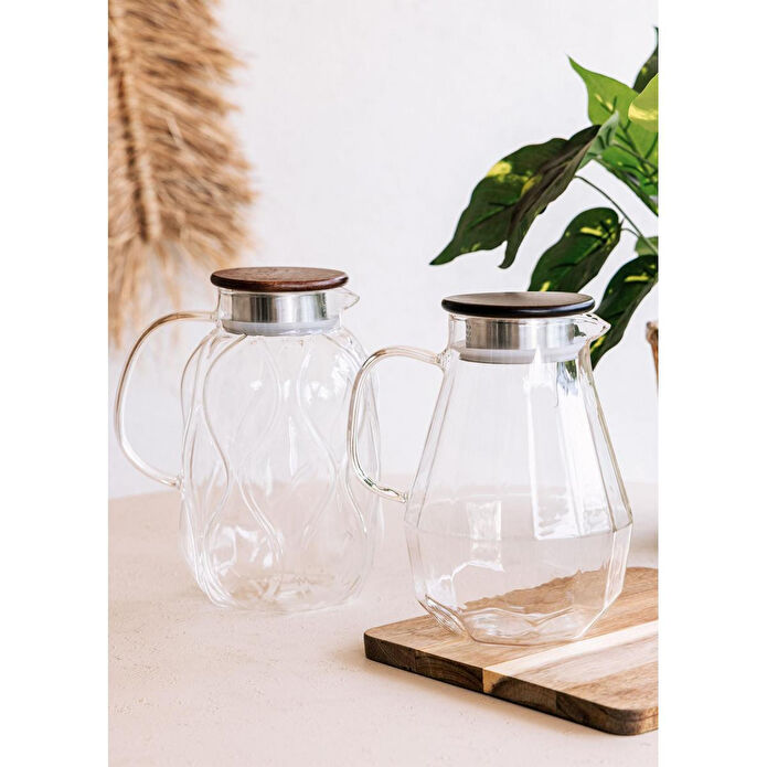 The Mia Wooden Cam Sürahi 2000 Cc Sse0031