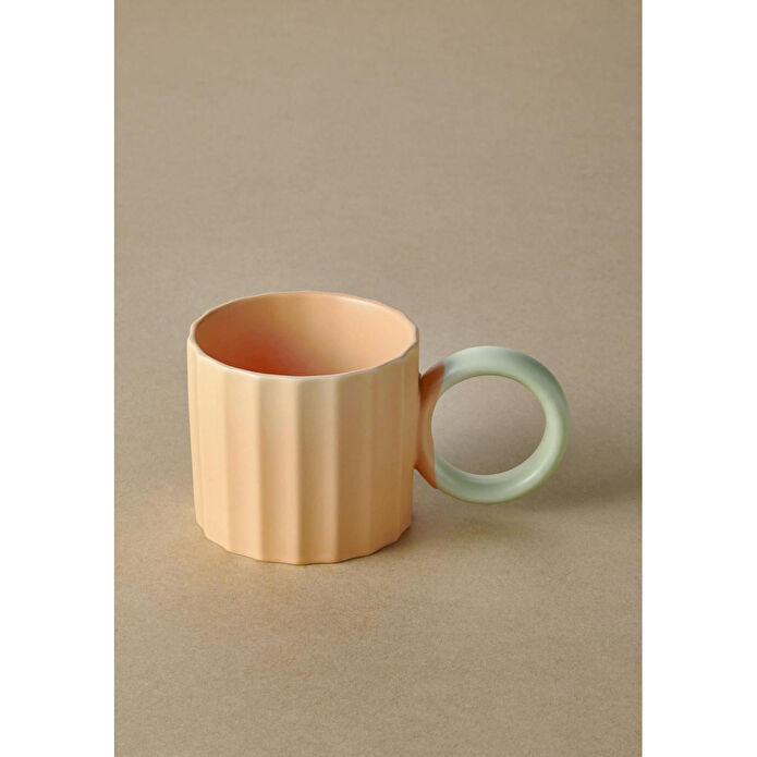 The Mia Runden Porselen Kupa Sarı 250 Ml