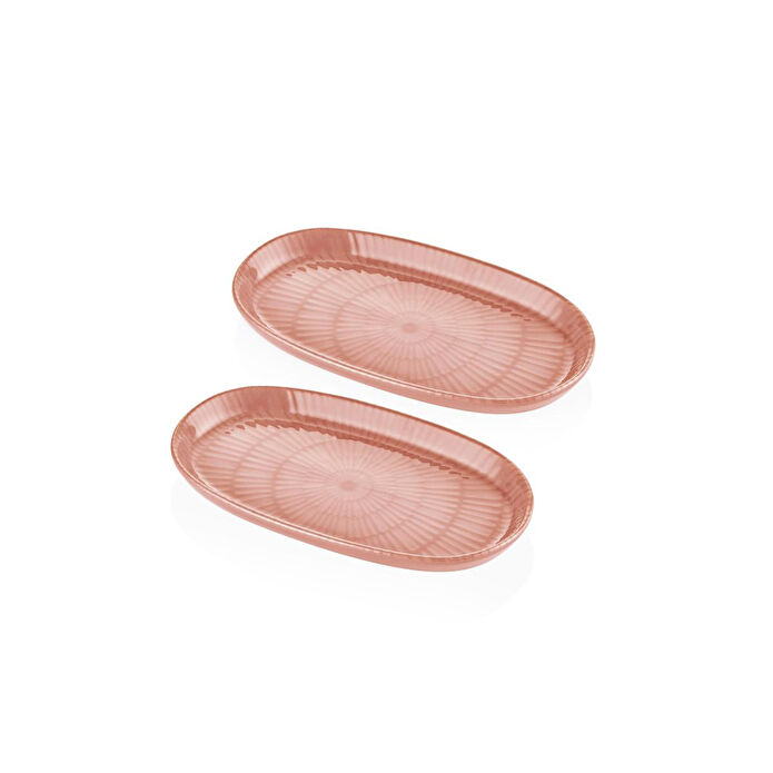 The Mia Noon Oval Servis 2li Somon 26 Cm