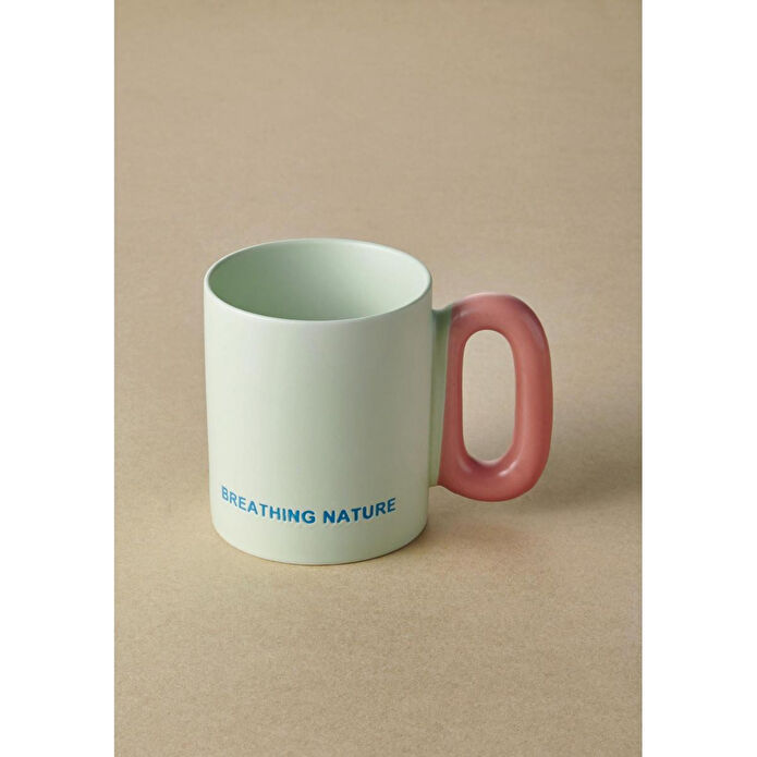 The Mia Makaron Porselen Kupa Yeşil 330 Ml