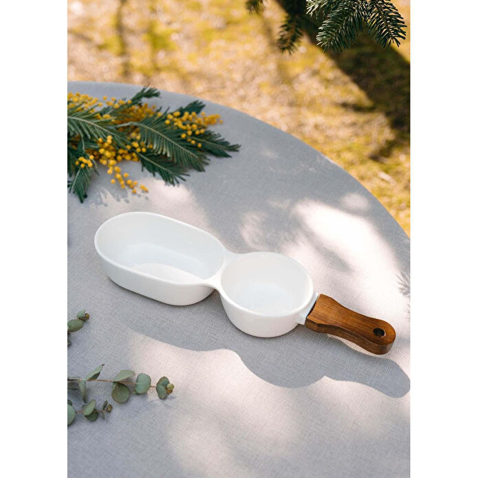 The Mia Woody Porselen Servis 35x10 Cm