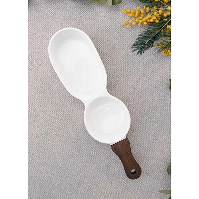 The Mia Woody Porselen Servis 35x10 Cm