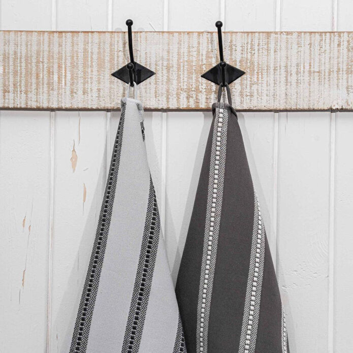 Green Black Neva 2'li Mutfak Havlusu Gri-antrasit