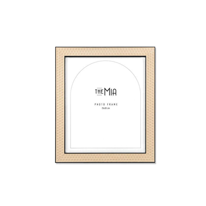 The Mia Rotan Fotoğraf Çerçevesi Siyah 30x25 Cm